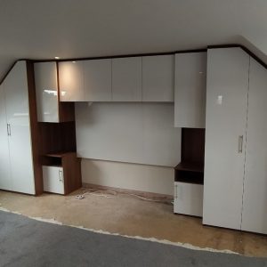 Bespoke fitted angled wardrobe Belfast, Fusion Robes Belfast Northern Ireland