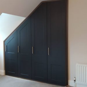 Bespoke fitted angled wardrobe Belfast, Fusion Robes Belfast Northern Ireland