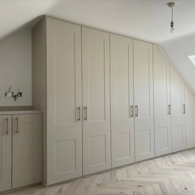 Bespoke fitted angled wardrobe Belfast, Fusion Robes Belfast Northern Ireland