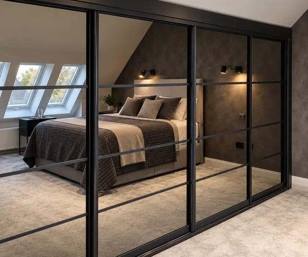 Mirrored Wardrobe Loft Bedroom fitted in Greenisland