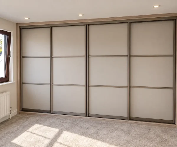 Light colour sliding doors fusion robes