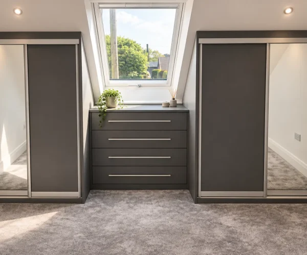 Under the eaves wardrobe fitted in Carryduff